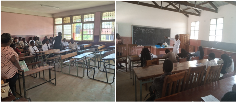 Realização de Pré-Teste aos Adolescentes e Jovens na Escola Secundária de Bengo