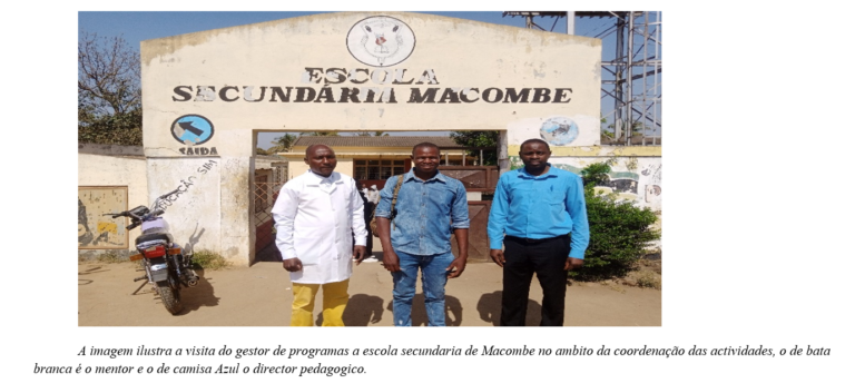 Gestor do Programa Realiza Visita à Escola Secundária de Macombe