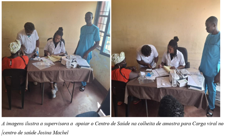 Supervisora Apoia Colheita de Amostras para Carga Viral no Centro de Saúde Josina Machel