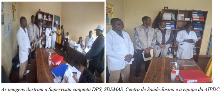 Realizada Supervisão Conjunta entre DPS, SDSMAS, Centro de Saúde Josina Machel e AIPDC